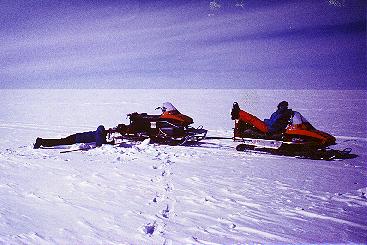 Dr. Jim White, and me, doing fieldwork